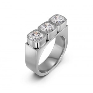EDBLAD Gemma Ring Steel Δαχτυλίδι Ασημί Ανοξείδωτο Ατσάλι 129432