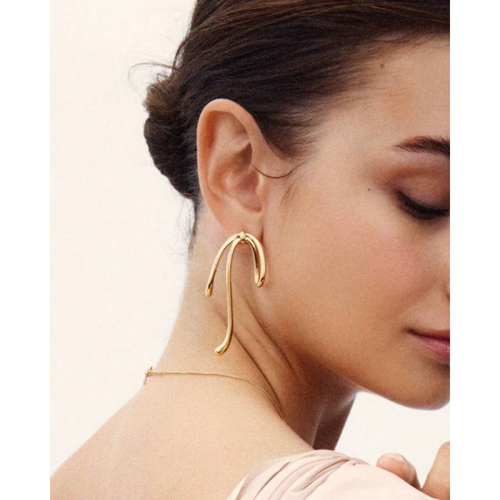 EDBLAD Lace Studs Gold Σκουλαρίκια Επίχρυσο Ανοξείδωτο Ατσάλι 129453