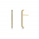 EDBLAD Plié Lobe Studs Gold Σκουλαρίκια Επίχρυσο Ανοξείδωτο Ατσάλι 129461