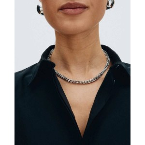 EDBLAD Spiga Chain Necklace Steel Κολιέ Ασημί Ανοξείδωτο Ατσάλι 129506