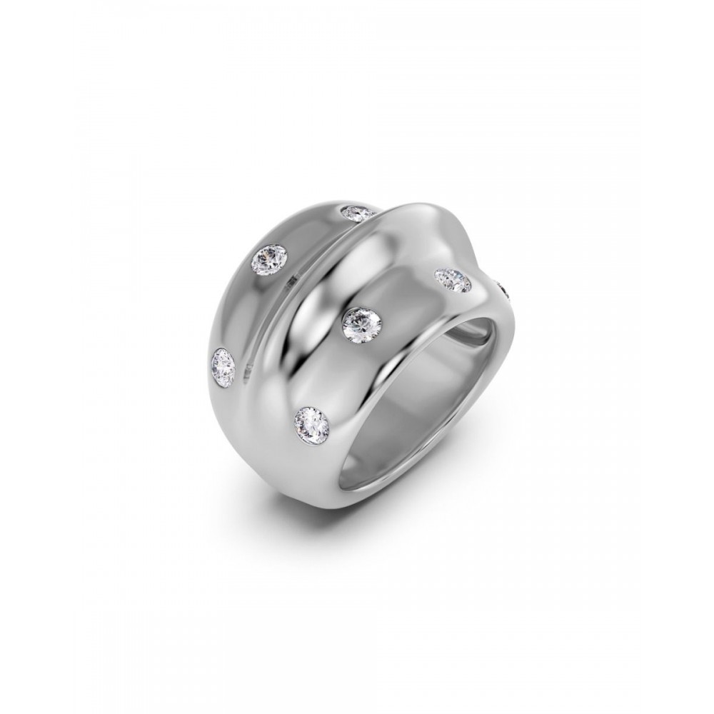 EDBLAD Barre Ring Maxi Steel Δαχτυλίδι Ασημί Ανοξείδωτο Ατσάλι 129659