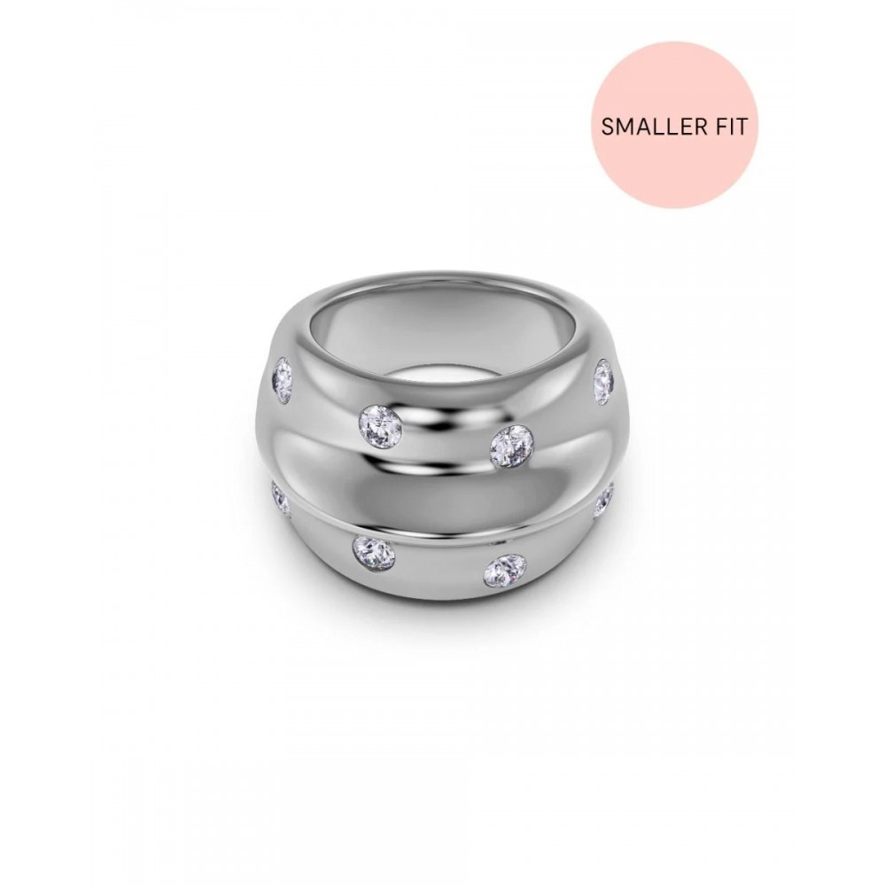 EDBLAD Barre Ring Maxi Steel Δαχτυλίδι Ασημί Ανοξείδωτο Ατσάλι 129659