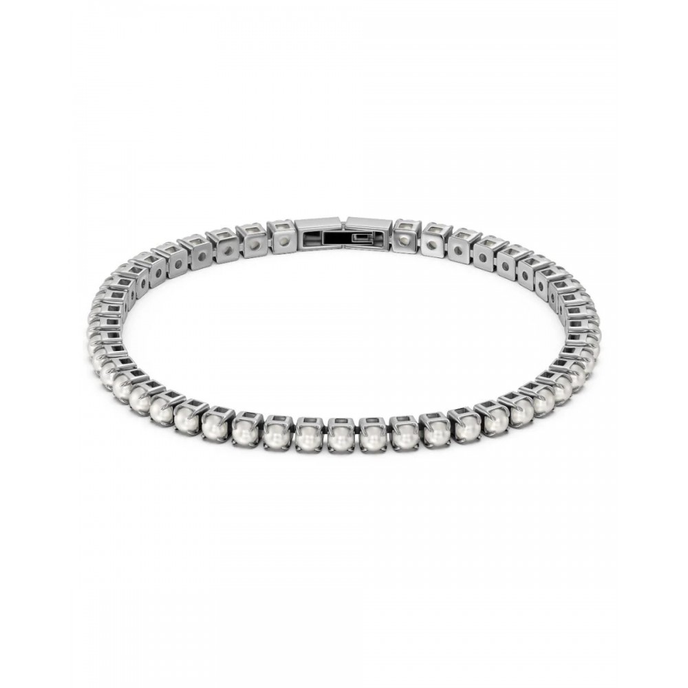 EDBLAD Lilo Bracelet Multi Silver Βραχιόλι Ριβιέρα Πέρλες Ασημί Ανοξείδωτο Ατσάλι 129691