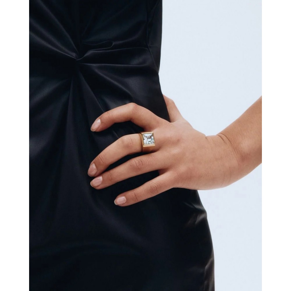 EDBLAD Pantheon Ring Gold Δαχτυλίδι Επίχρυσο Ανοξείδωτο Ατσάλι 129706