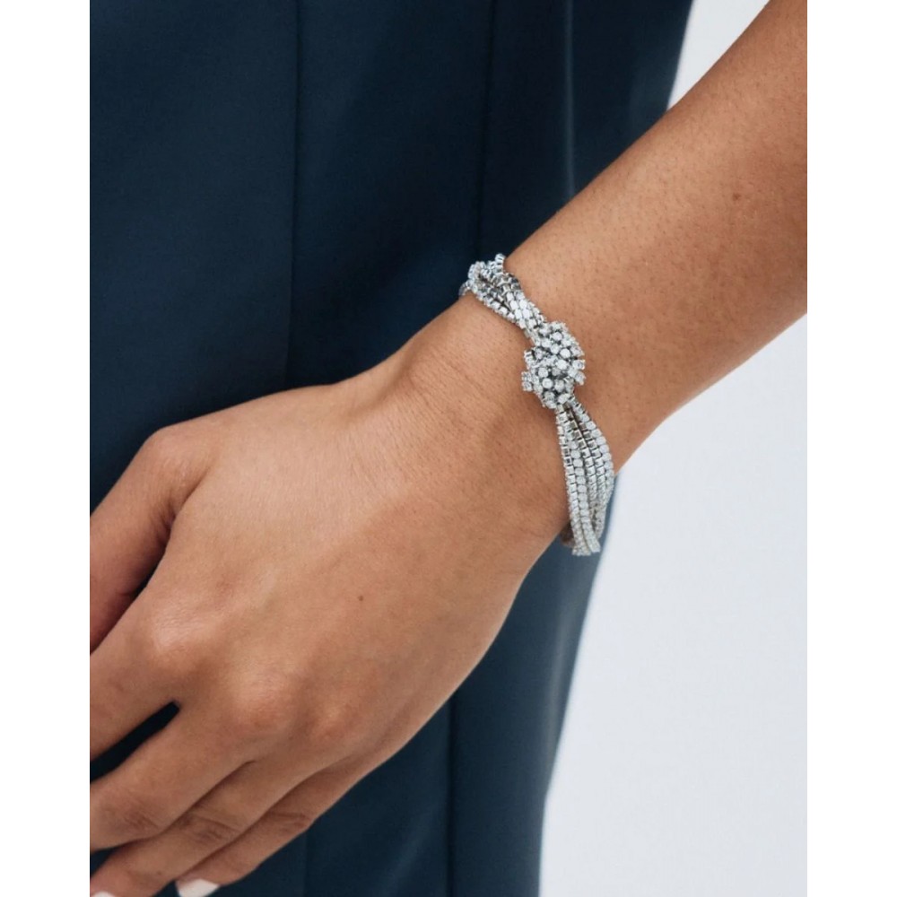 EDBLAD Revel Knot Bracelet Steel Βραχιόλι Ασημί Ανοξείδωτο Ατσάλι 130670