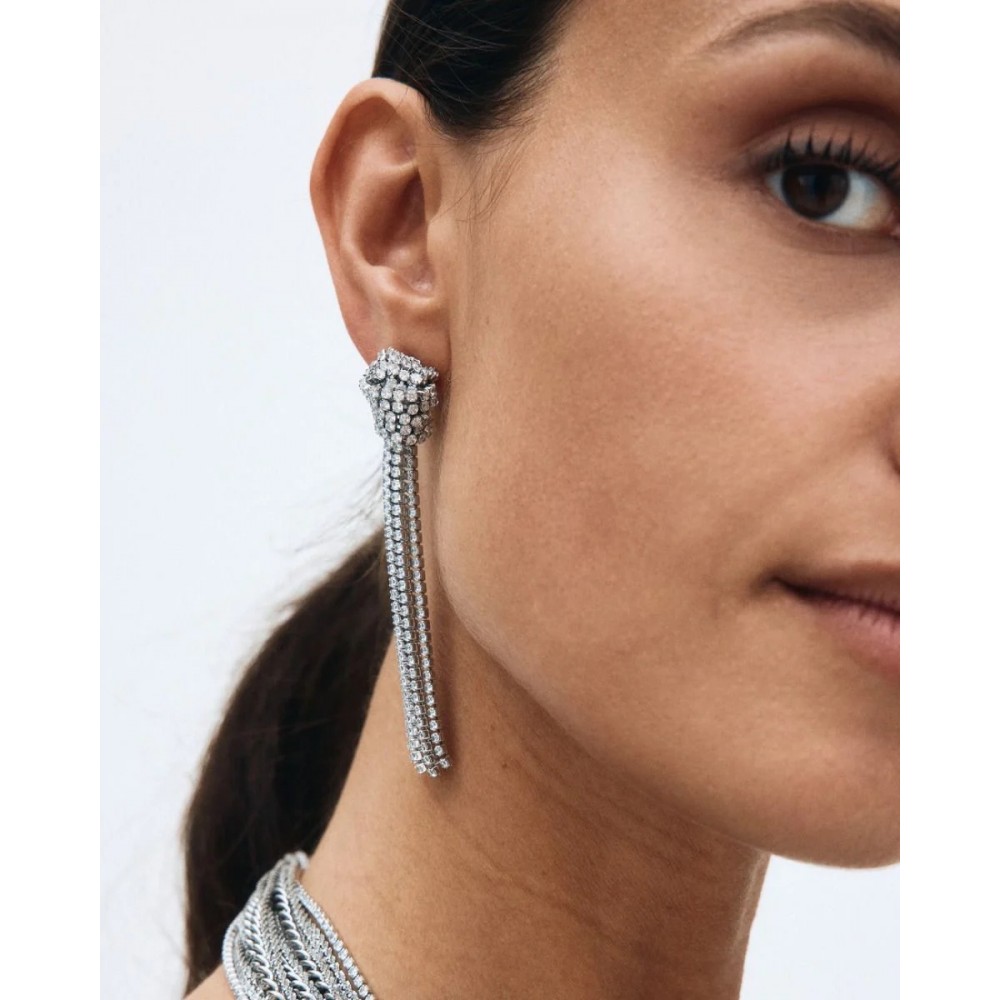 EDBLAD Revel Knot Earrings Steel Σκουλαρίκια Μακριά Aσημί Ανοξείδωτο Ατσάλι 130666