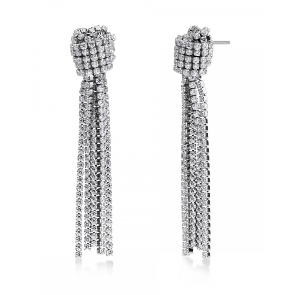 EDBLAD Revel Knot Earrings Steel Σκουλαρίκια Μακριά Aσημί Ανοξείδωτο Ατσάλι 130666