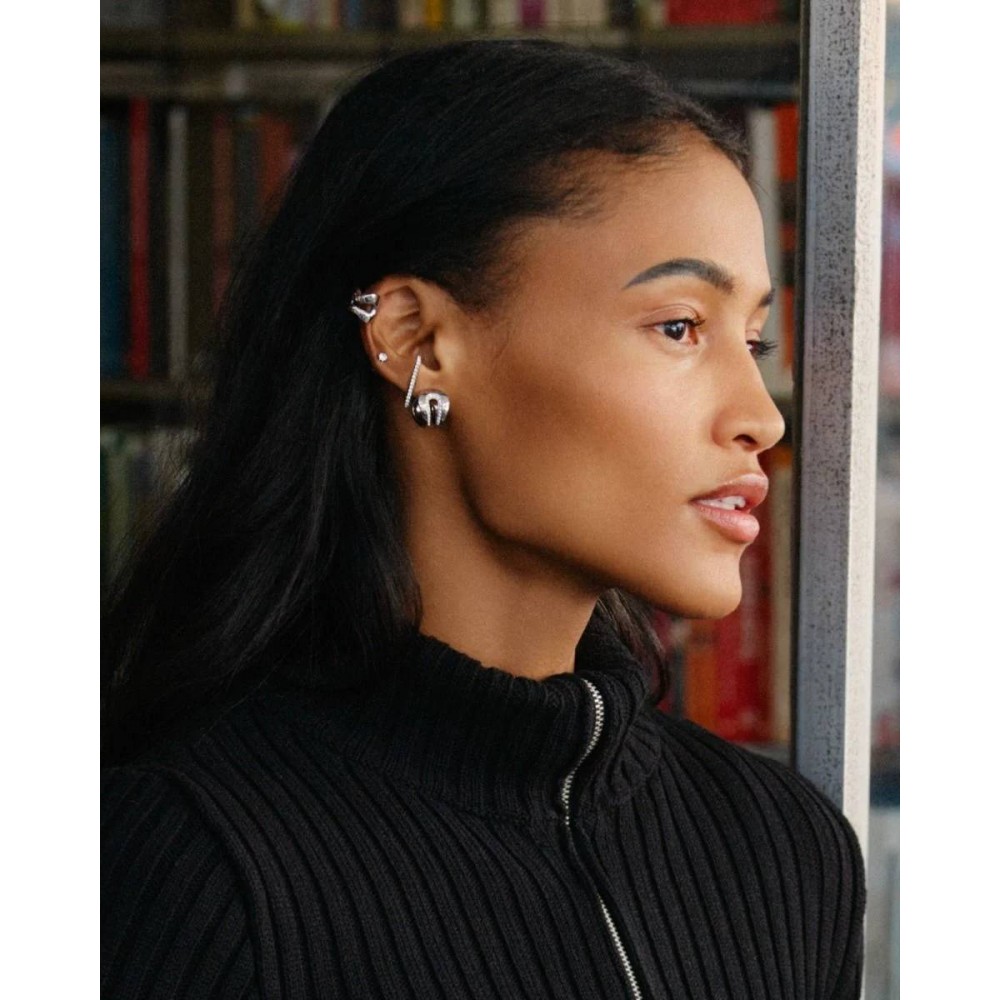 EDBLAD Plié Lobe Studs Gold Σκουλαρίκια Επίχρυσο Ανοξείδωτο Ατσάλι 129461