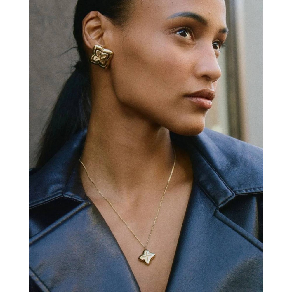 EDBLAD Scala Studs L Gold Σκουλαρίκια Επίχρυσο Ανοξείδωτο Ατσάλι 129473
