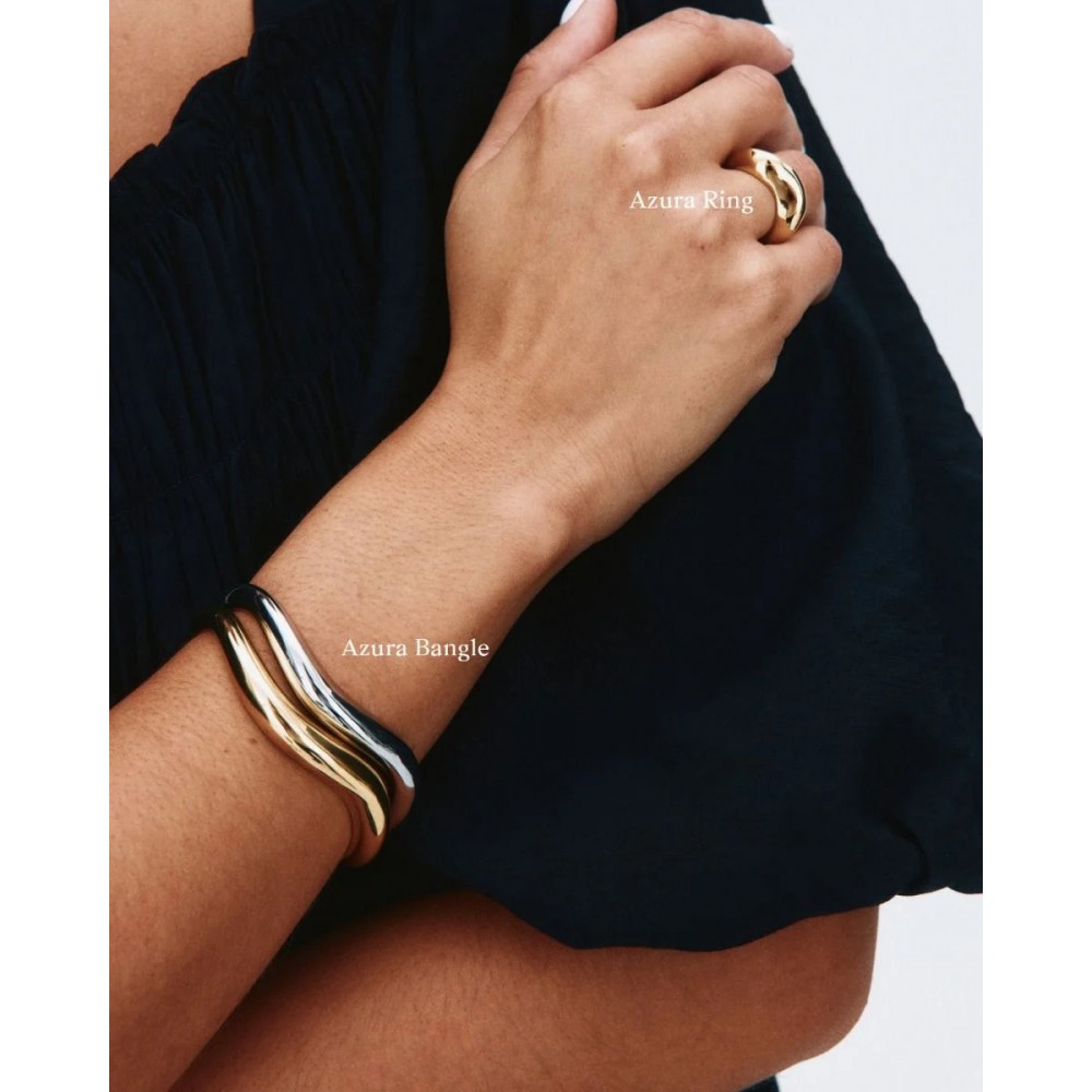 EDBLAD Azura Bangle Gold S Βραχιόλι Χρυσό Ανοξείδωτο Ατσάλι 130377