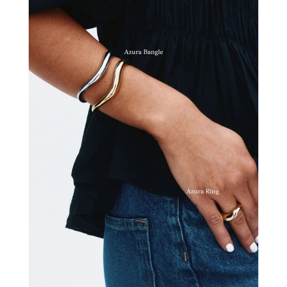 EDBLAD Azura Bangle Gold S Βραχιόλι Χρυσό Ανοξείδωτο Ατσάλι 130377