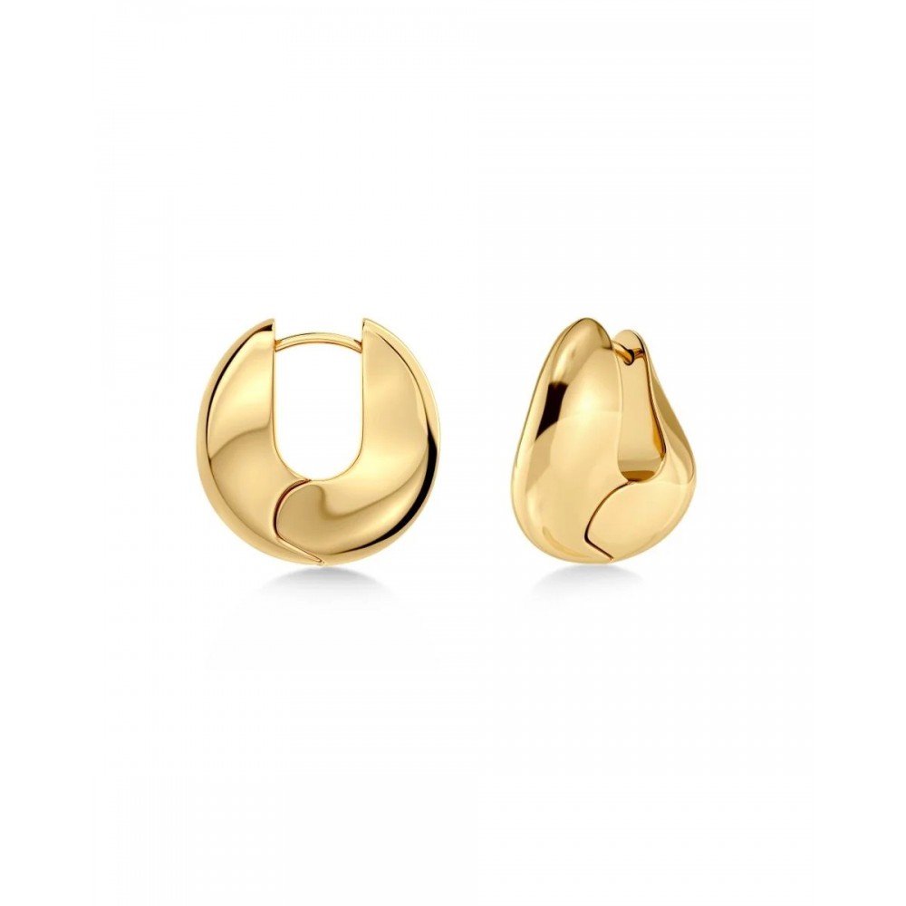 EDBLAD Azura Hoops L Gold Σκουλαρίκια Κρίκοι Χρυσό Ανοξείδωτο Ατσάλι 130369