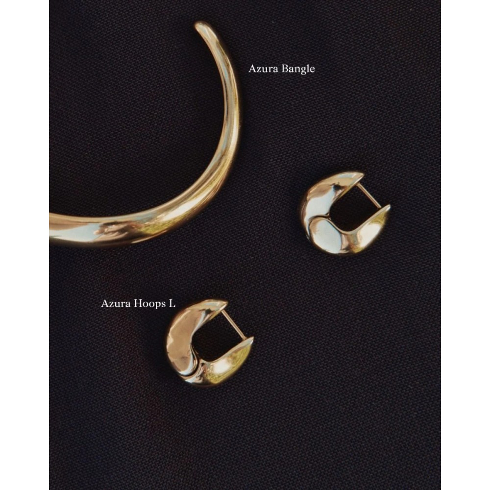 EDBLAD Azura Hoops L Gold Σκουλαρίκια Κρίκοι Χρυσό Ανοξείδωτο Ατσάλι 130369