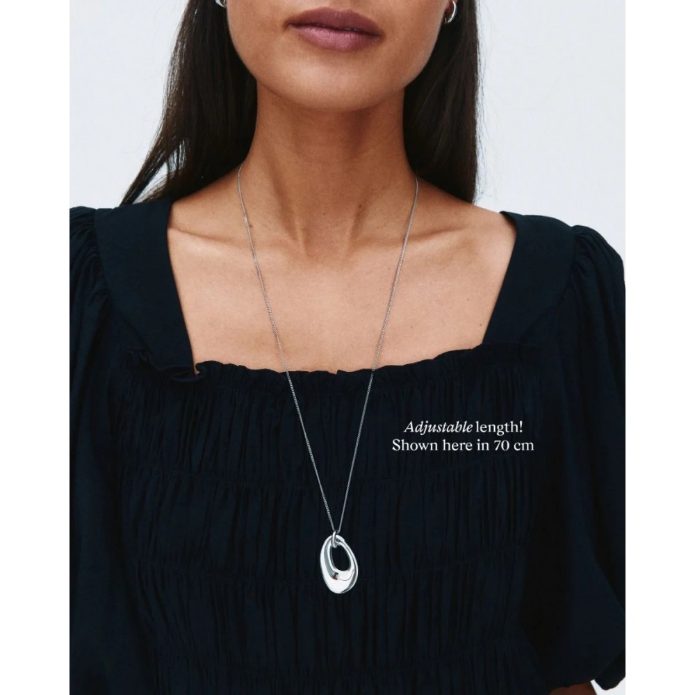 EDBLAD Azura Necklace L Silver Κολιέ Ασημί Ανοξείδωτο Ατσάλι 130376