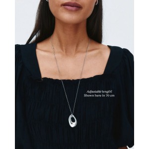 EDBLAD Azura Necklace L Silver Κολιέ Ασημί Ανοξείδωτο Ατσάλι 130376