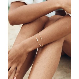 EDBLAD Breeze Bracelet Multi Gold Βραχιόλι Χρυσό Ανοξείδωτο Ατσάλι 130391