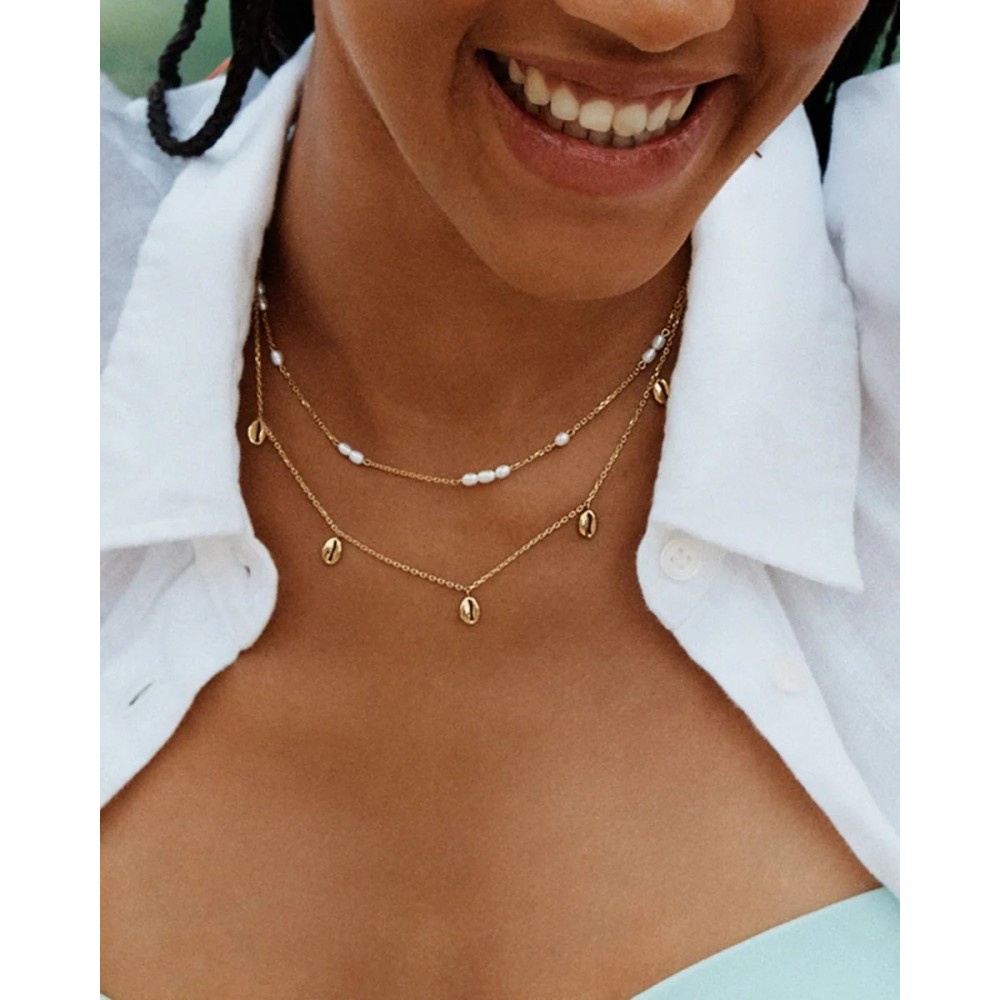 EDBLAD Breeze Necklace Multi Gold Κολιέ Χρυσό Ανοξείδωτο Ατσάλι 130387