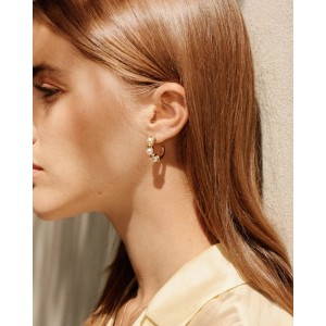 EDBLAD Margot Hoops L Gold Σκουλαρίκια Κρίκοι Χρυσό Ανοξείδωτο Ατσάλι 130423