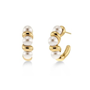 EDBLAD Margot Hoops L Gold Σκουλαρίκια Κρίκοι Χρυσό Ανοξείδωτο Ατσάλι 130423