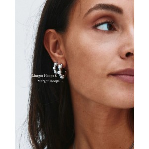 EDBLAD Margot Hoops S Silver Σκουλαρίκια Κρίκοι Ασημί Ανοξείδωτο Ατσάλι 130422