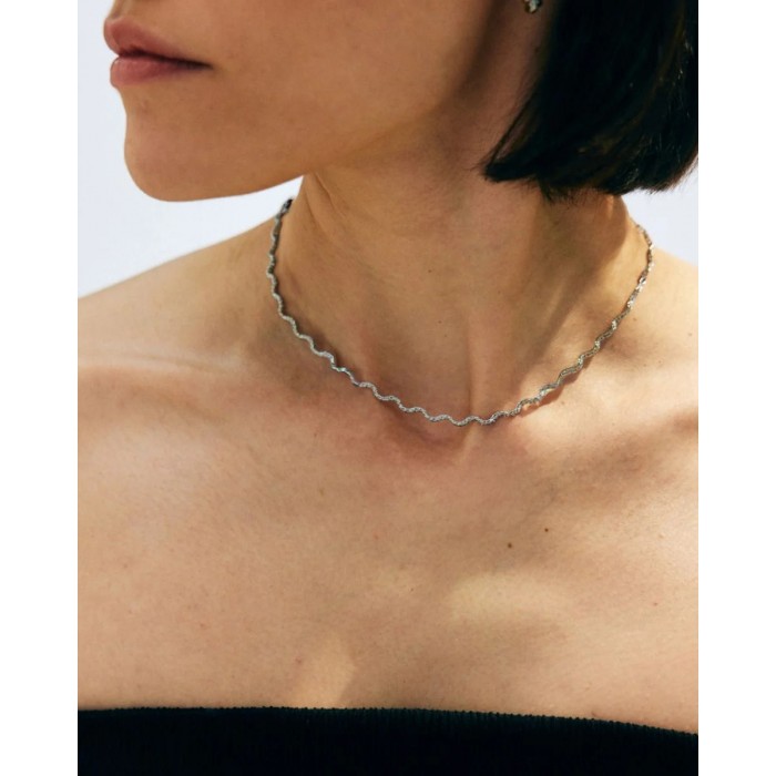 EDBLAD Mini Spiral Necklace Silver Κολιέ Ασημί Ανοξείδωτο Ατσάλι 130432