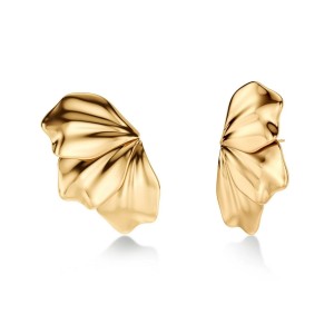 EDBLAD Petal Studs L Gold Σκουλαρίκια Επίχρυσο Ανοξείδωτο Ατσάλι 130439