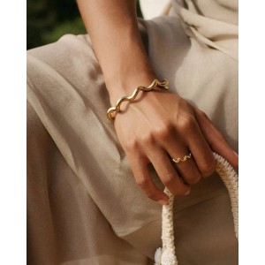 EDBLAD Spiral Bangle Gold Βραχιόλι Χρυσό Ανοξείδωτο Ατσάλι 130461