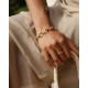 EDBLAD Spiral Bangle Gold Βραχιόλι Χρυσό Ανοξείδωτο Ατσάλι 130461