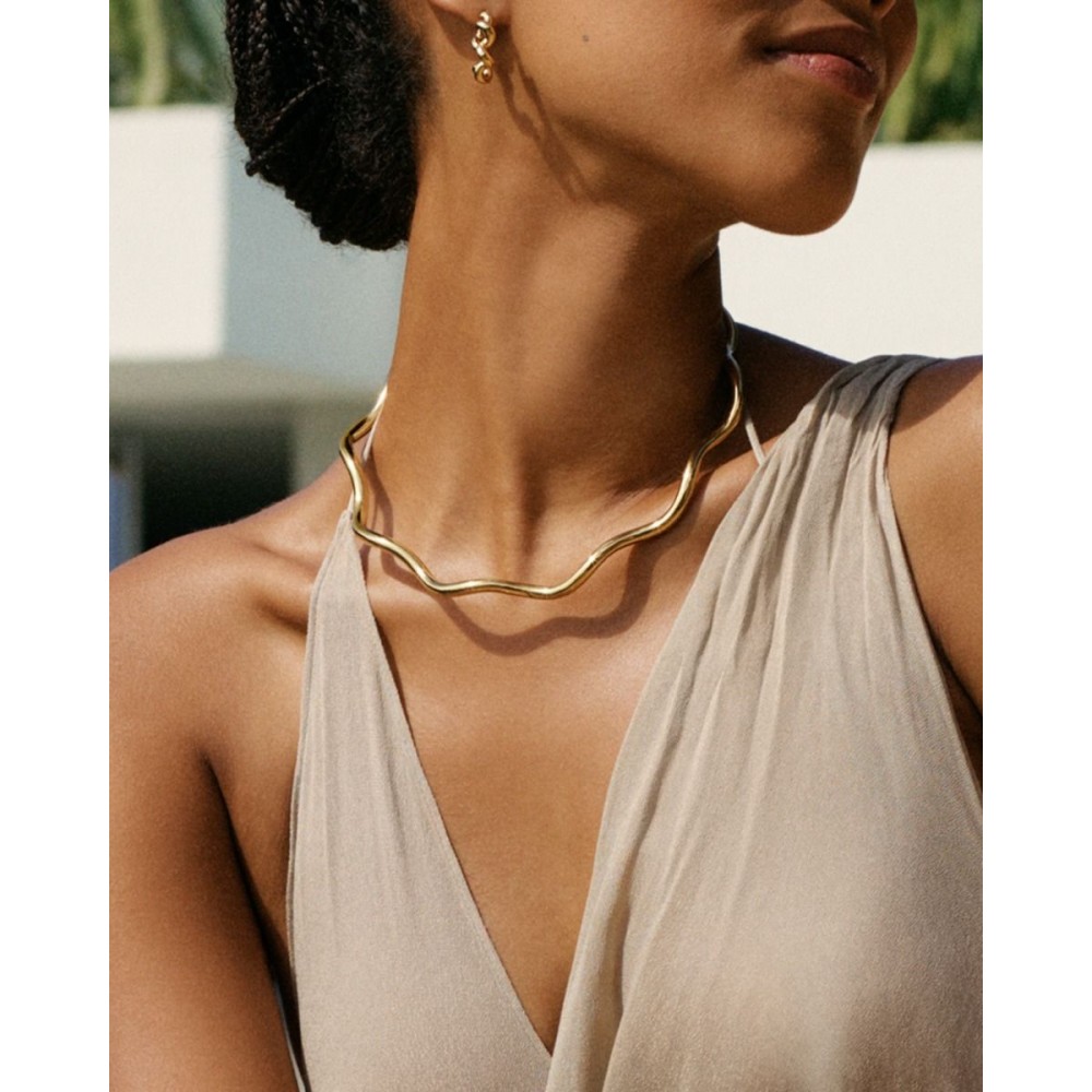 EDBLAD Spiral Collier Gold Κολιέ Χρυσό Ανοξείδωτο Ατσάλι 130457