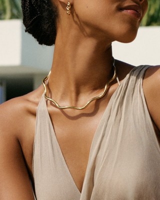 EDBLAD Spiral Collier Gold Κολιέ Χρυσό Ανοξείδωτο Ατσάλι 130457