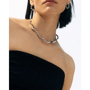 EDBLAD Spiral Collier Silver Κολιέ Ασημί Ανοξείδωτο Ατσάλι 130458