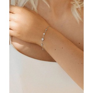 EDBLAD Teeny Bracelet Silver Βραχιόλι Ασημί Ανοξείδωτο Ατσάλι 130474