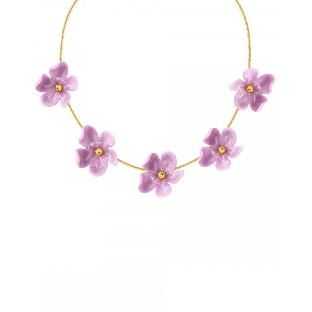 EDBLAD Wildflower Necklace Gold/Pink Κολιέ Χρυσό Ανοξείδωτο Ατσάλι 130483