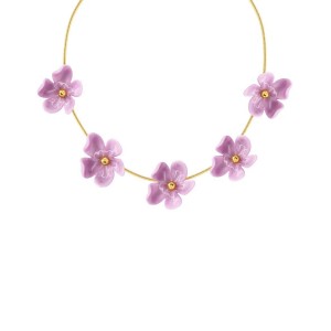 EDBLAD Wildflower Necklace Gold/Pink Κολιέ Χρυσό Ανοξείδωτο Ατσάλι 130483