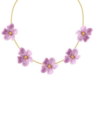 EDBLAD Wildflower Necklace Gold/Pink Κολιέ Χρυσό Ανοξείδωτο Ατσάλι 130483