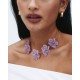 EDBLAD Wildflower Necklace Gold/Pink Κολιέ Χρυσό Ανοξείδωτο Ατσάλι 130483