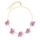EDBLAD Wildflower Necklace Gold/Pink Κολιέ Χρυσό Ανοξείδωτο Ατσάλι 130483