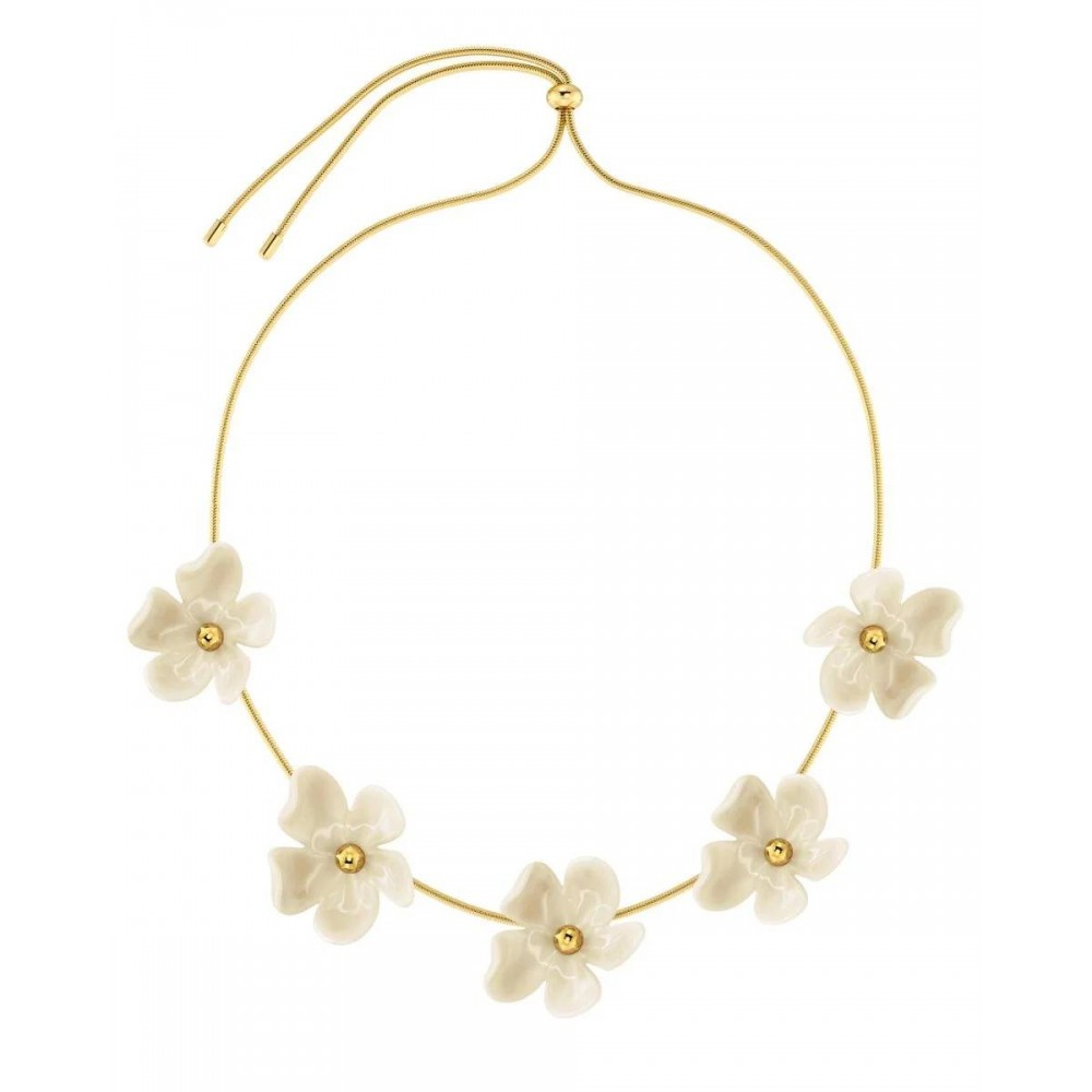 EDBLAD Wildflower Necklace Gold/White Κολιέ Χρυσό Ανοξείδωτο Ατσάλι 130484