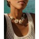 EDBLAD Wildflower Necklace Gold/White Κολιέ Χρυσό Ανοξείδωτο Ατσάλι 130484