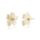 EDBLAD Wildflower Studs Gold/White Σκουλαρίκια Λουλούδια 130482