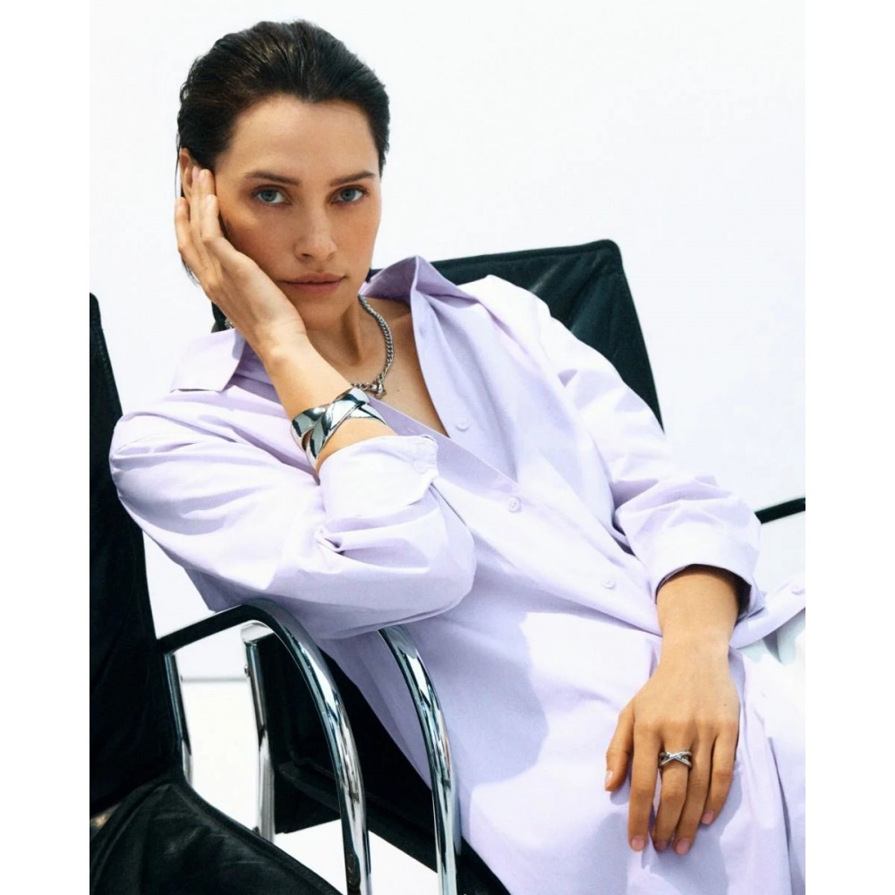 EDBLAD Alexa Bangle Steel Βραχιόλι Ασημί Ανοξείδωτο Ατσάλι 130224