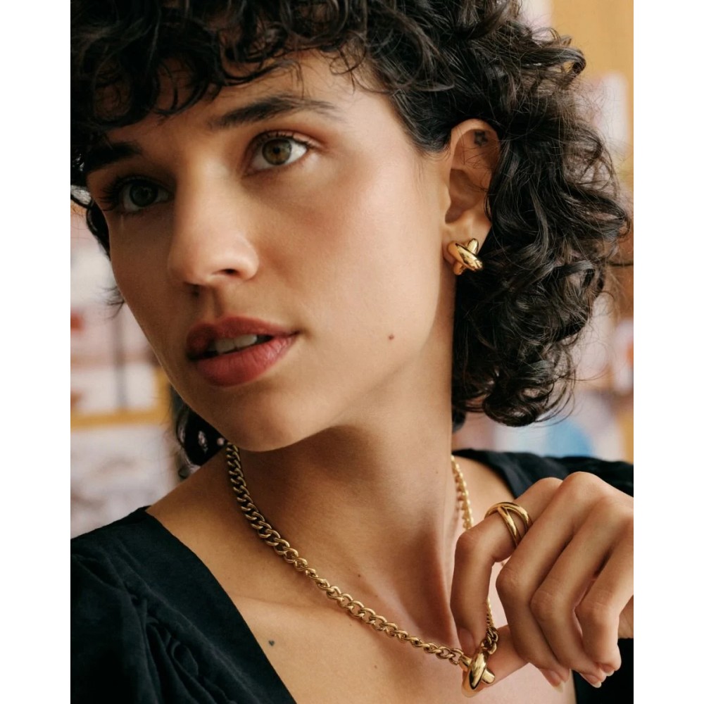 EDBLAD Alexa Ring L Gold Δαχτυλίδι Xρυσό Ανοξείδωτο Ατσάλι 130227