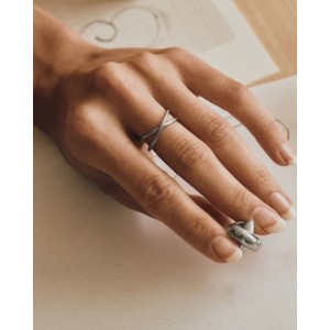 EDBLAD Alexa Ring S Steel Δαχτυλίδι Ασημί Ανοξείδωτο Ατσάλι 130226