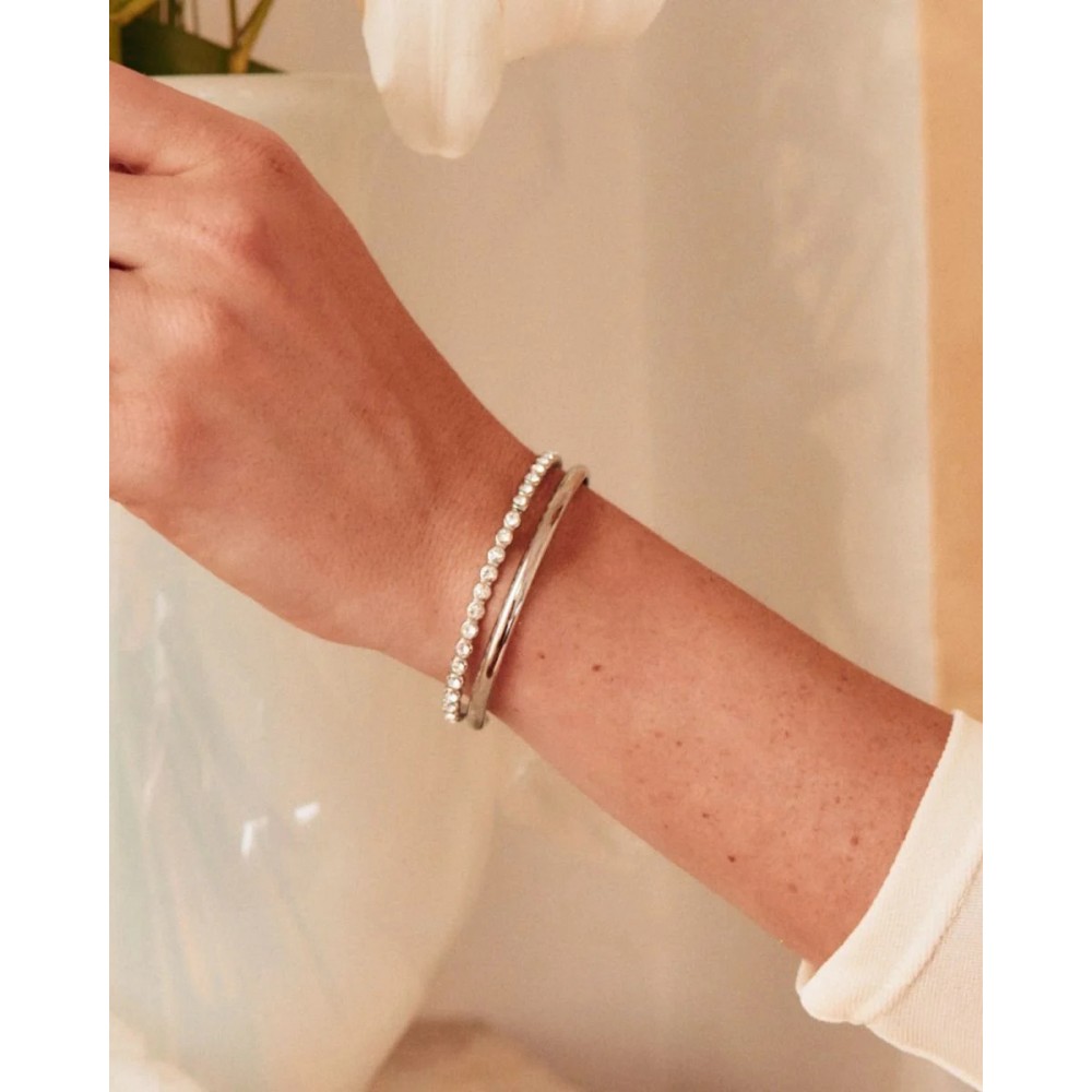 EDBLAD Grace Bangle Steel Βραχιόλι Ασημί Ανοξείδωτο Ατσάλι 130260