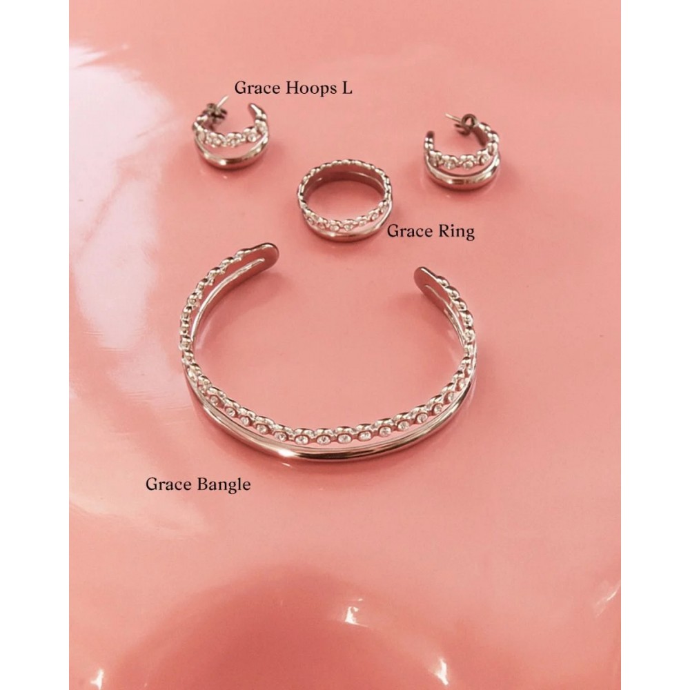 EDBLAD Grace Ring Steel Δαχτυλίδι Ασημί Ανοξείδωτο Ατσάλι 130262 EDBLAD Grace Ring Steel Δαχτυλίδι Ασημί Ανοξείδωτο Ατσάλι 130262