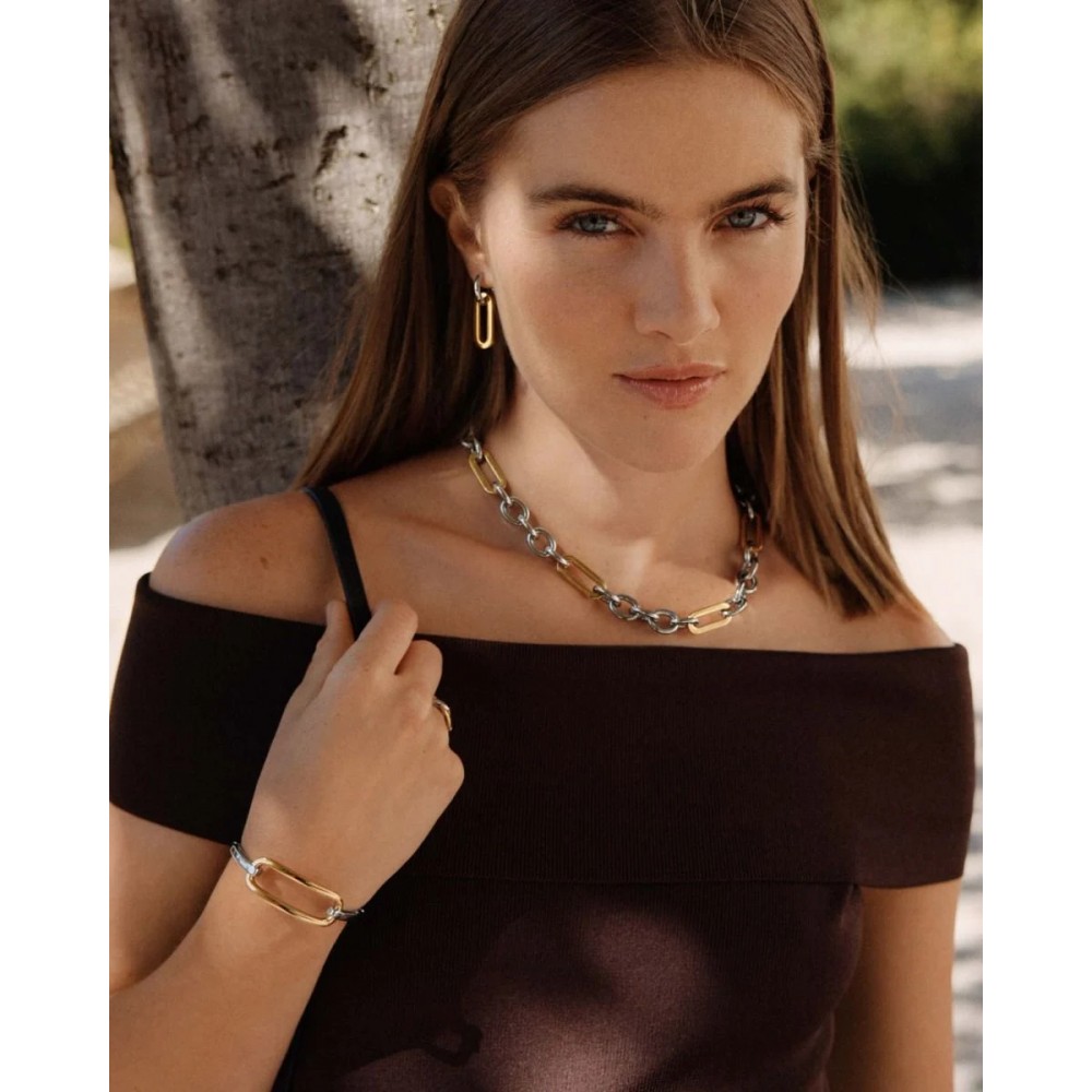 EDBLAD Medley Bangle Mixed Βραχιόλι Δίχρωμο Ανοξείδωτο Ατσάλι 130300