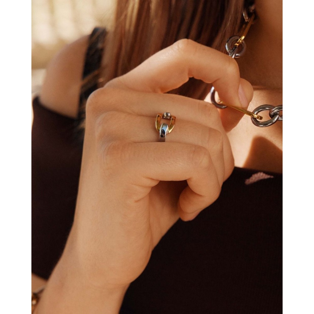 EDBLAD Medley Ring Mixed Δαχτυλίδι Δίχρωμο Ανοξείδωτο Ατσάλι 130301