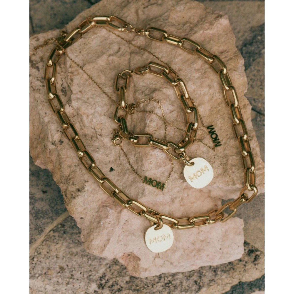EDBLAD Mom Necklace Gold Κολιέ Χρυσό Ανοξείδωτο Ατσάλι 130302