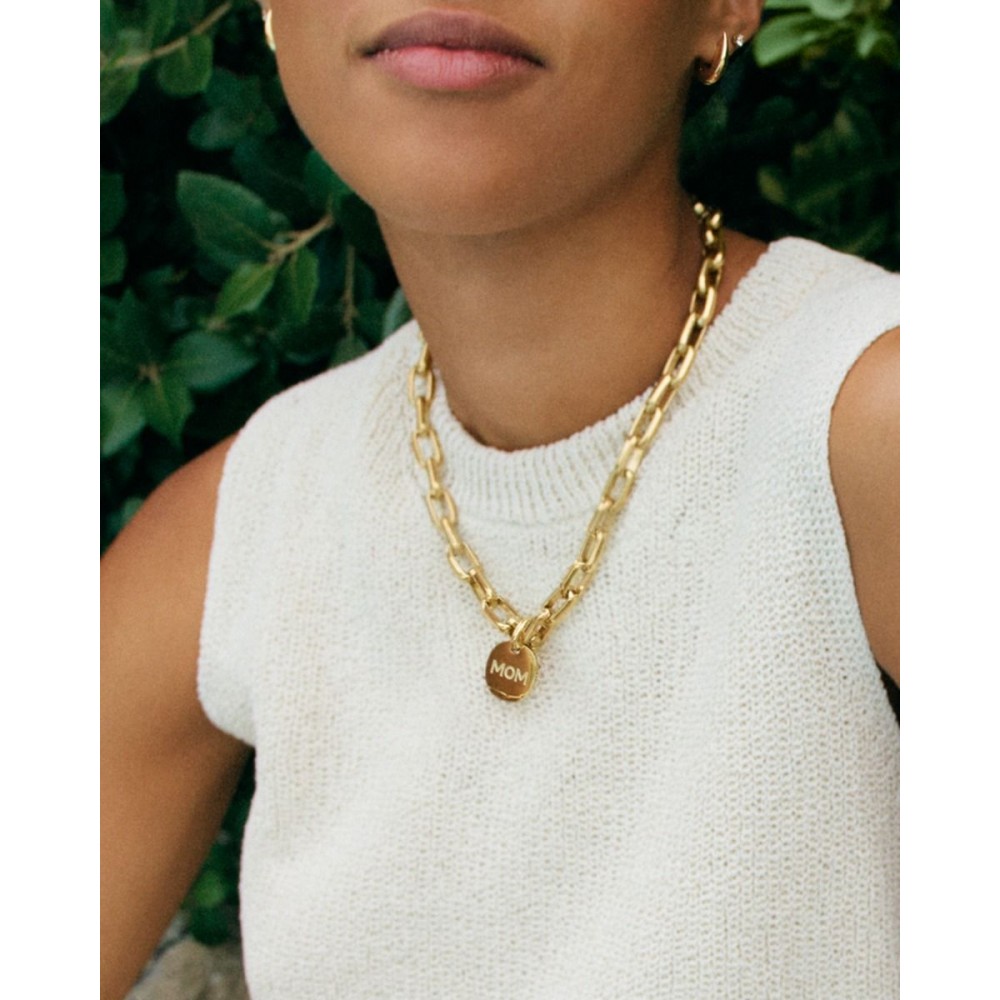 EDBLAD Mom Necklace Maxi Gold Κολιέ Χρυσό Ανοξείδωτο Ατσάλι 130304