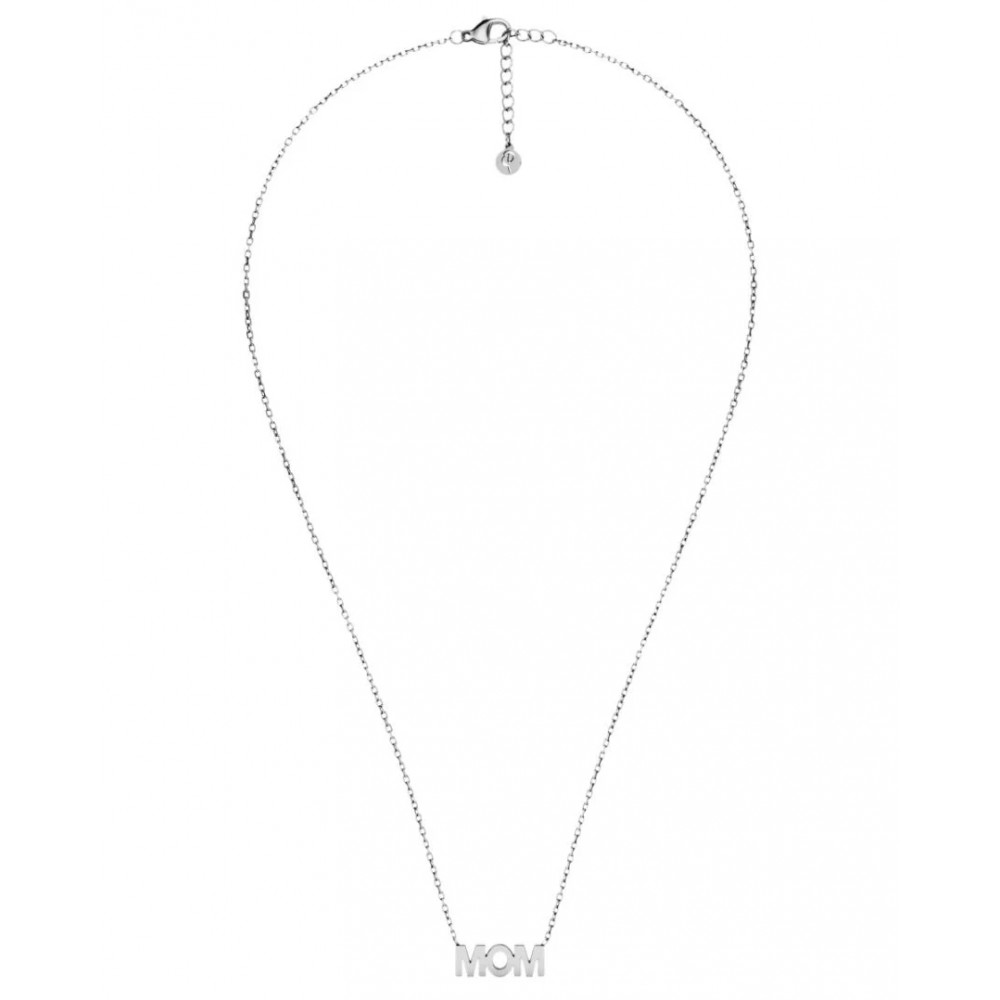 EDBLAD Mom Necklace Steel Κολιέ Ασημί Ανοξείδωτο Ατσάλι 130303